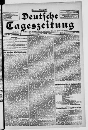 Deutsche Tageszeitung vom 15.05.1913