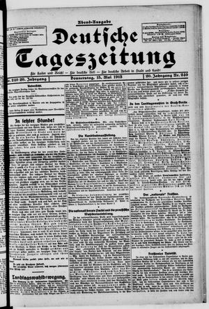 Deutsche Tageszeitung vom 15.05.1913