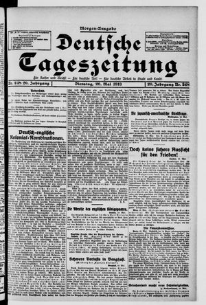 Deutsche Tageszeitung vom 20.05.1913