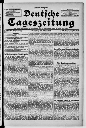 Deutsche Tageszeitung vom 20.05.1913