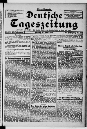 Deutsche Tageszeitung vom 06.06.1913