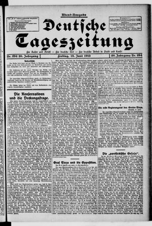 Deutsche Tageszeitung on Jun 13, 1913