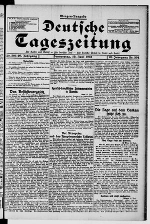 Deutsche Tageszeitung vom 19.06.1913