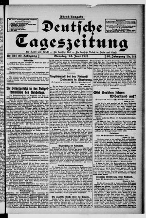 Deutsche Tageszeitung on Jun 24, 1913