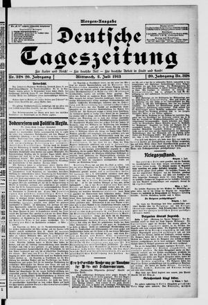 Deutsche Tageszeitung vom 02.07.1913