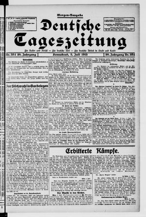 Deutsche Tageszeitung on Jul 5, 1913