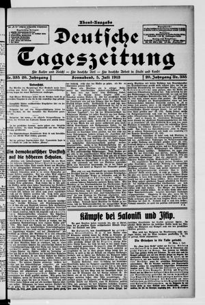 Deutsche Tageszeitung on Jul 5, 1913