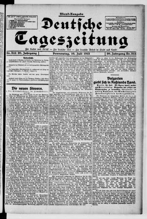 Deutsche Tageszeitung on Jul 10, 1913