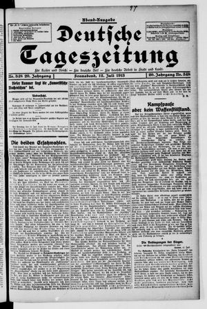Deutsche Tageszeitung vom 12.07.1913