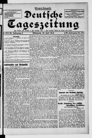 Deutsche Tageszeitung vom 16.07.1913