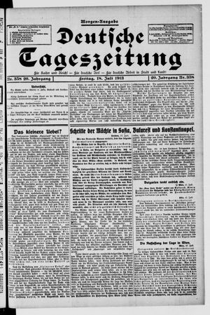 Deutsche Tageszeitung vom 18.07.1913