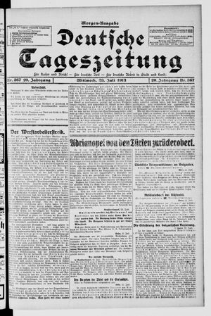 Deutsche Tageszeitung vom 23.07.1913