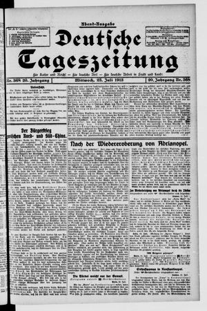 Deutsche Tageszeitung vom 23.07.1913