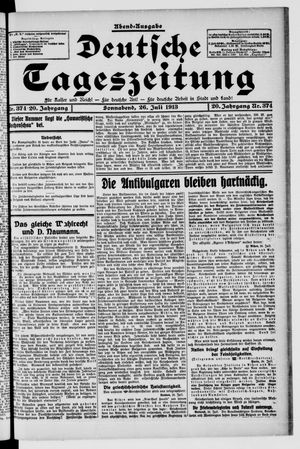 Deutsche Tageszeitung on Jul 26, 1913
