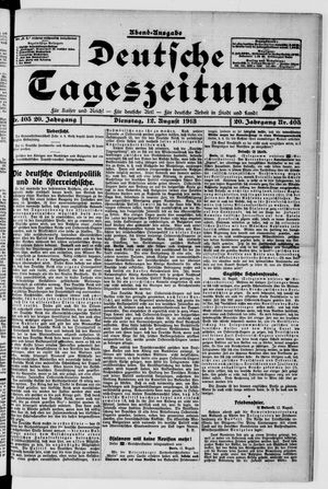 Deutsche Tageszeitung vom 12.08.1913
