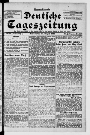 Deutsche Tageszeitung vom 14.08.1913