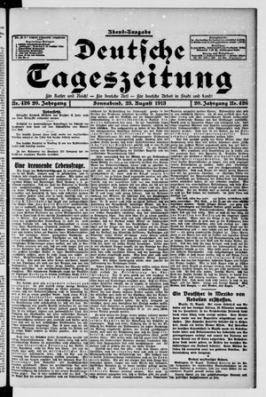 Deutsche Tageszeitung vom 23.08.1913