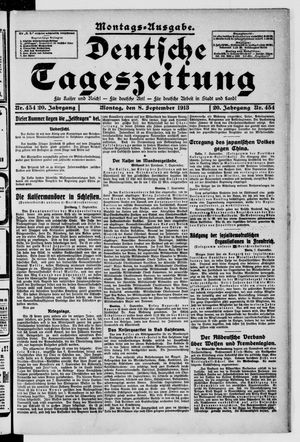 Deutsche Tageszeitung vom 08.09.1913