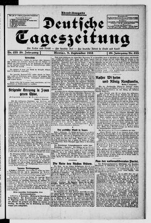 Deutsche Tageszeitung vom 08.09.1913