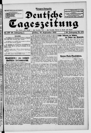 Deutsche Tageszeitung vom 19.09.1913