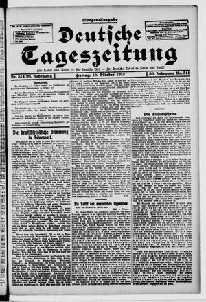 Deutsche Tageszeitung vom 10.10.1913