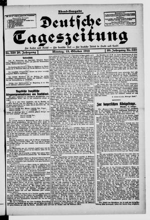 Deutsche Tageszeitung vom 13.10.1913