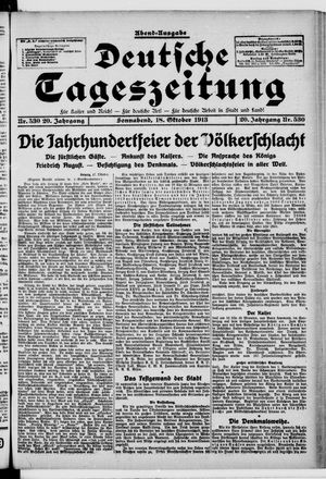 Deutsche Tageszeitung vom 18.10.1913