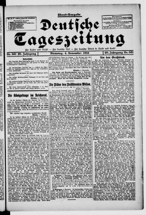 Deutsche Tageszeitung vom 04.11.1913