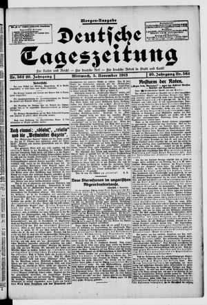 Deutsche Tageszeitung on Nov 5, 1913