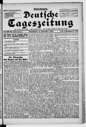 Deutsche Tageszeitung vom 08.11.1913