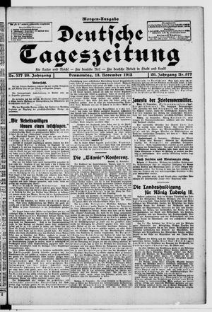 Deutsche Tageszeitung on Nov 13, 1913
