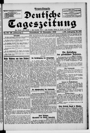 Deutsche Tageszeitung vom 15.11.1913