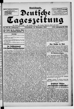 Deutsche Tageszeitung vom 15.11.1913