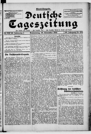 Deutsche Tageszeitung on Nov 27, 1913