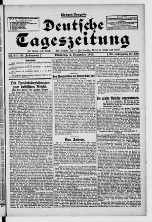 Deutsche Tageszeitung vom 02.12.1913