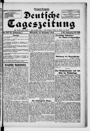 Deutsche Tageszeitung on Dec 10, 1913