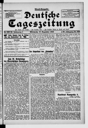 Deutsche Tageszeitung vom 17.12.1913