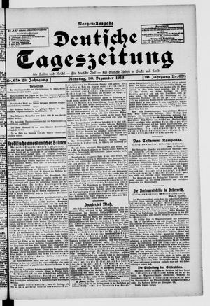 Deutsche Tageszeitung vom 30.12.1913