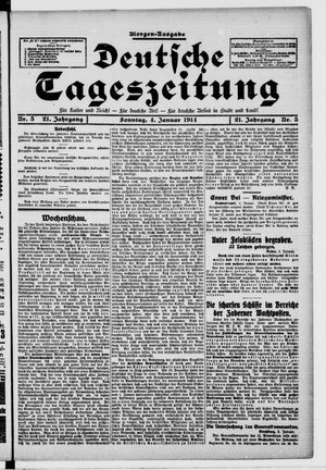 Deutsche Tageszeitung vom 04.01.1914