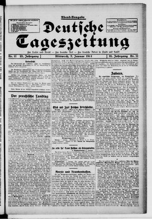 Deutsche Tageszeitung on Jan 7, 1914