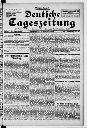 Deutsche Tageszeitung vom 05.02.1914