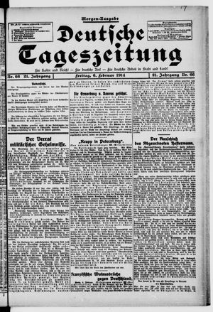 Deutsche Tageszeitung vom 06.02.1914