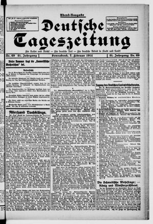 Deutsche Tageszeitung vom 07.02.1914