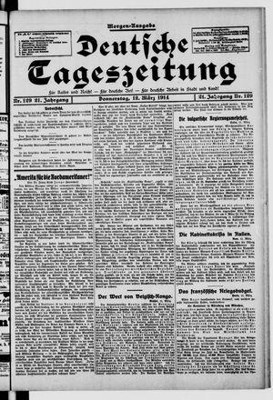 Deutsche Tageszeitung vom 12.03.1914
