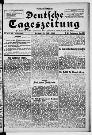 Deutsche Tageszeitung vom 20.03.1914