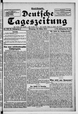 Deutsche Tageszeitung vom 24.03.1914