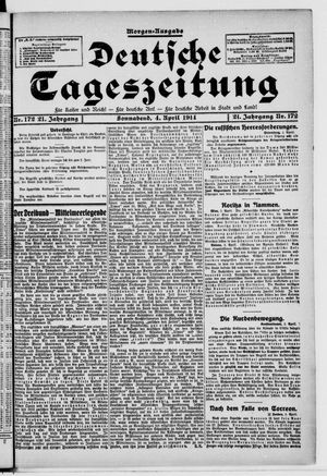 Deutsche Tageszeitung vom 04.04.1914