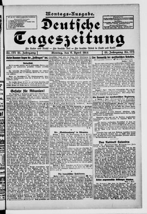 Deutsche Tageszeitung on Apr 6, 1914