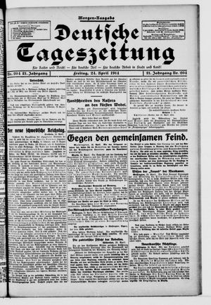Deutsche Tageszeitung vom 24.04.1914