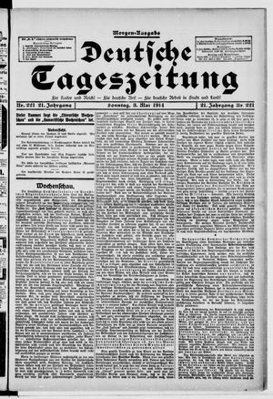 Deutsche Tageszeitung vom 03.05.1914